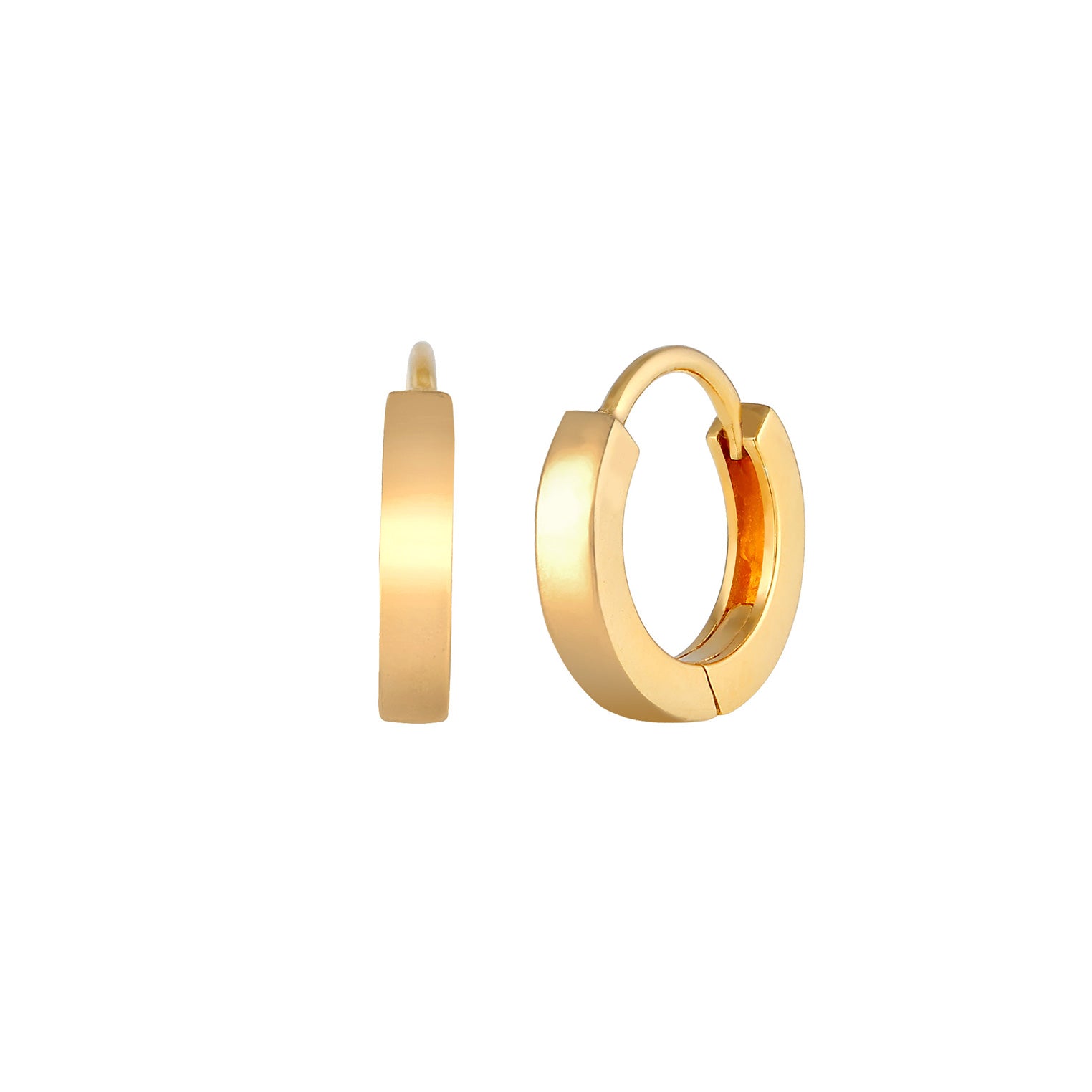Gold Perhiasan Wanita Perak Asli - Silver Anting Basic Filigree Hoop Gold Plated