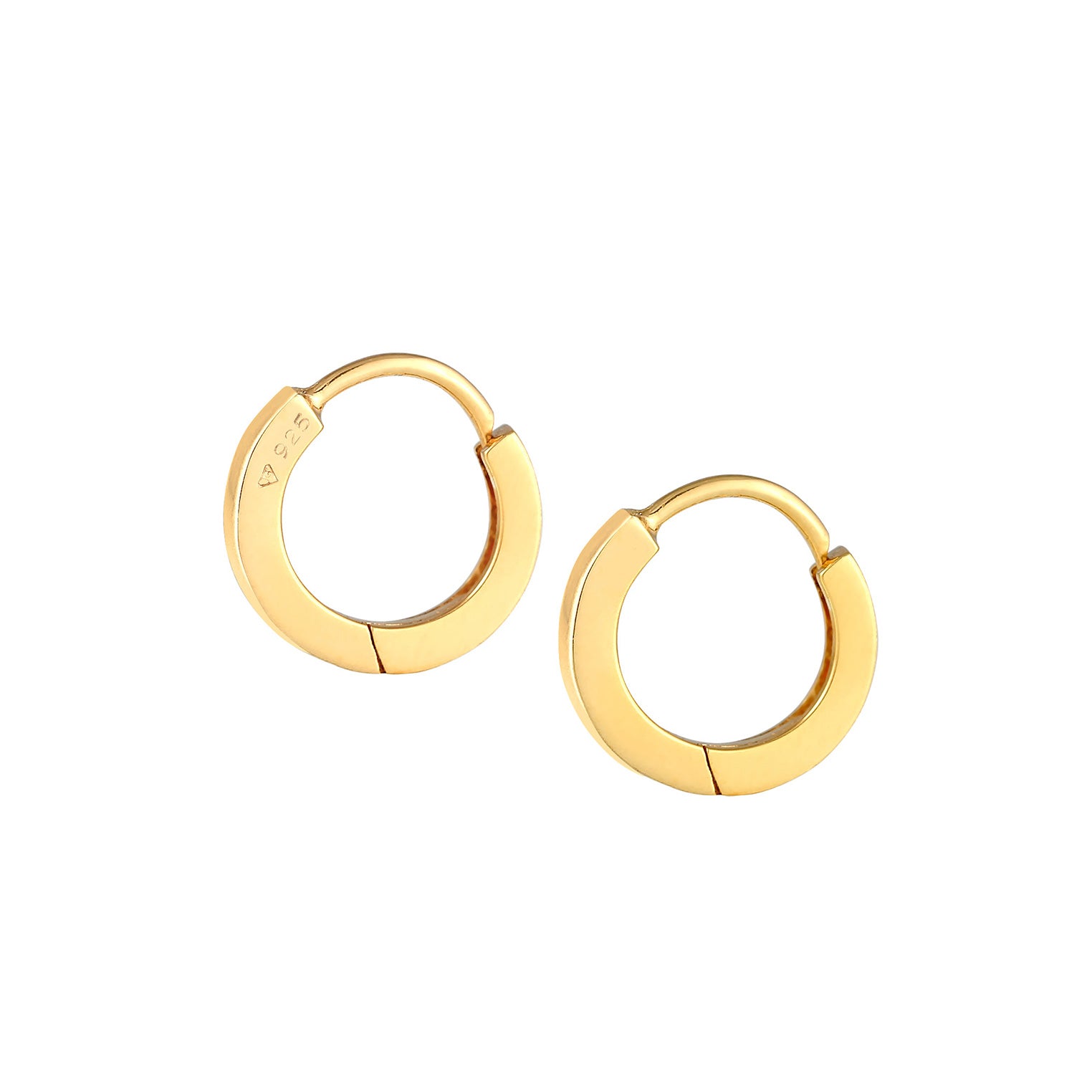 Gold Perhiasan Wanita Perak Asli - Silver Anting Basic Filigree Hoop Gold Plated