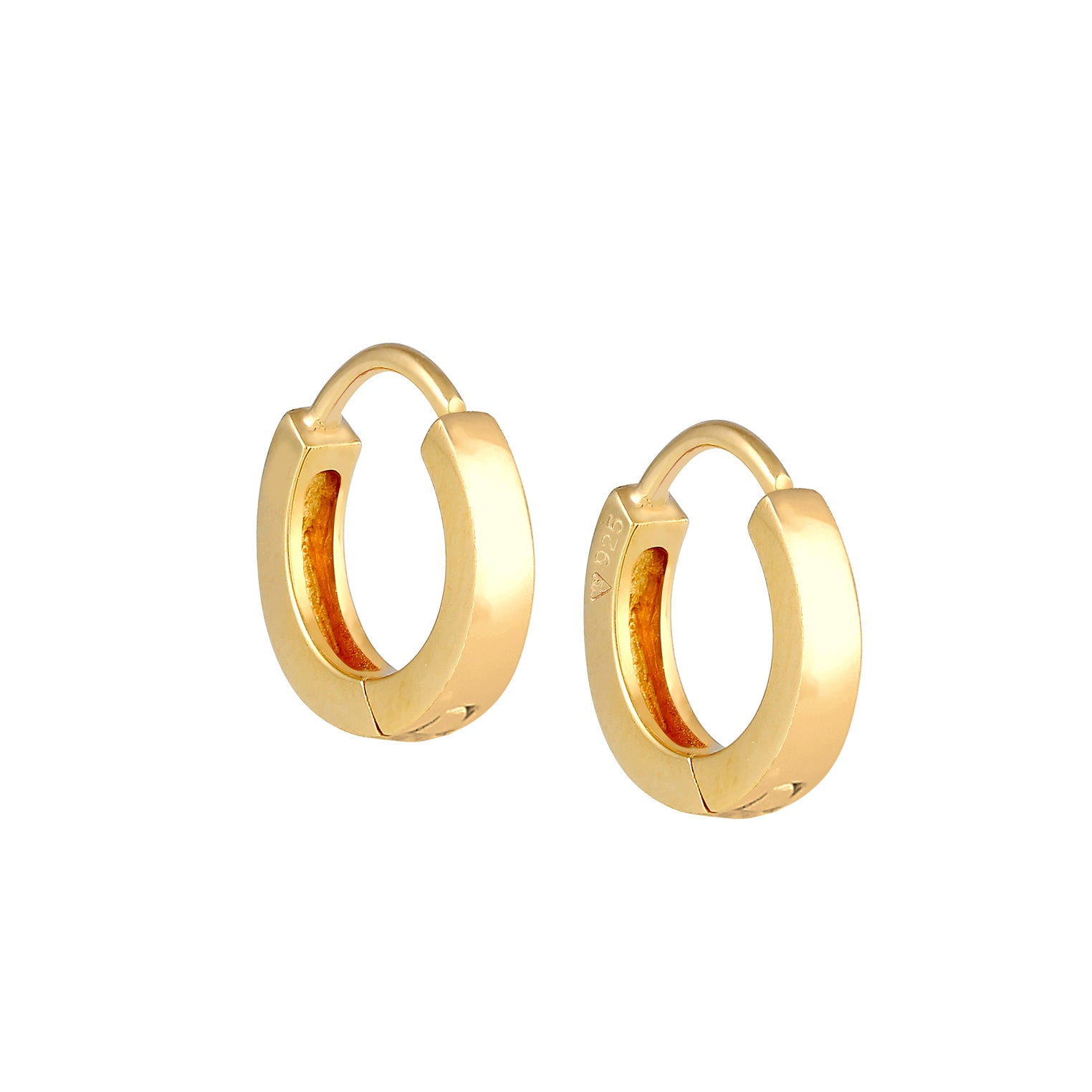 Gold Perhiasan Wanita Perak Asli - Silver Anting Basic Filigree Hoop Gold Plated
