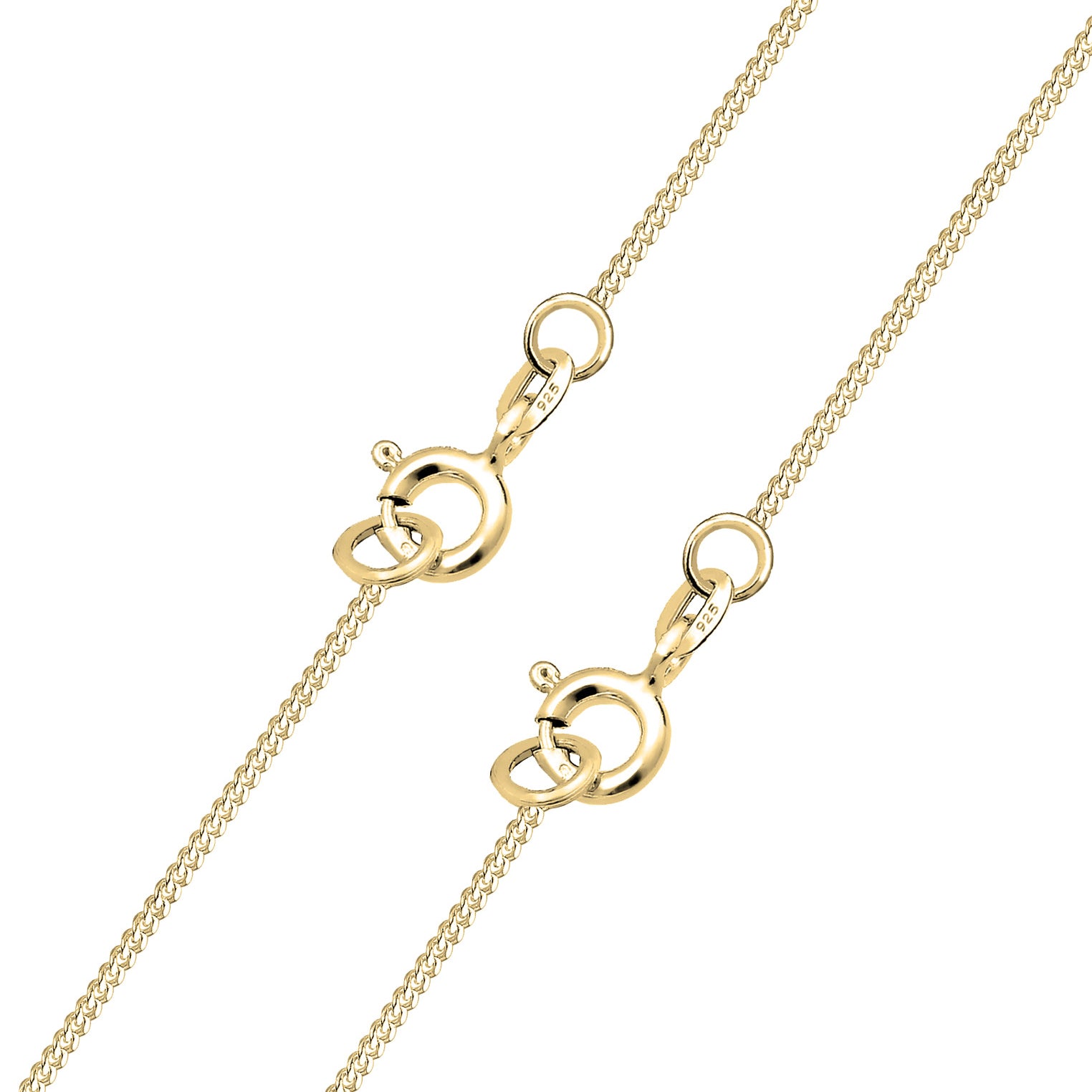 Gold Perhiasan Wanita Perak Asli - Silver Kalung  Statement Elegant Emerald Green Zirconia Stone Lapis Emas