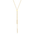 Gold Kalung Necklace Y Perak 925 Lapis Emas Wanita Gaya Korea Minimalis