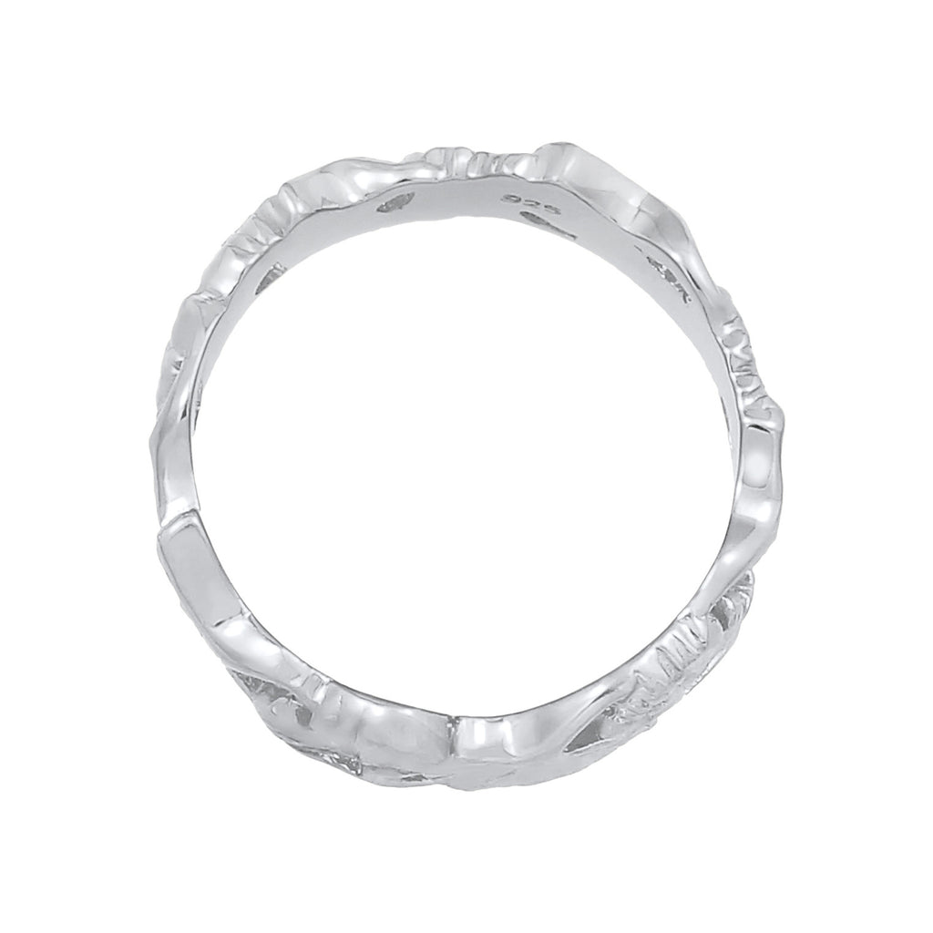 Silver Perhiasan Wanita Perak Asli - Silver Cincin Ginkgo