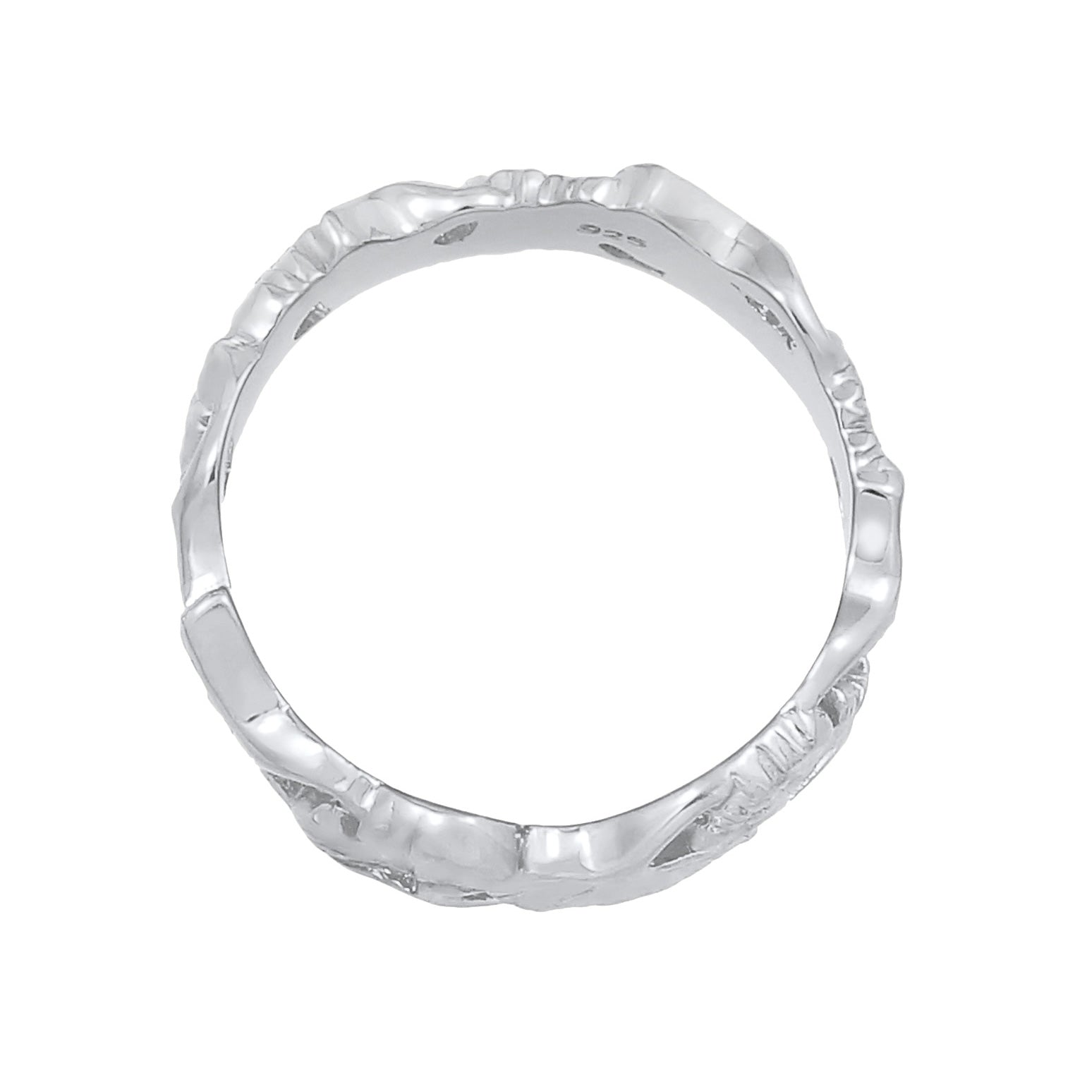 Silver Perhiasan Wanita Perak Asli - Silver Cincin Ginkgo