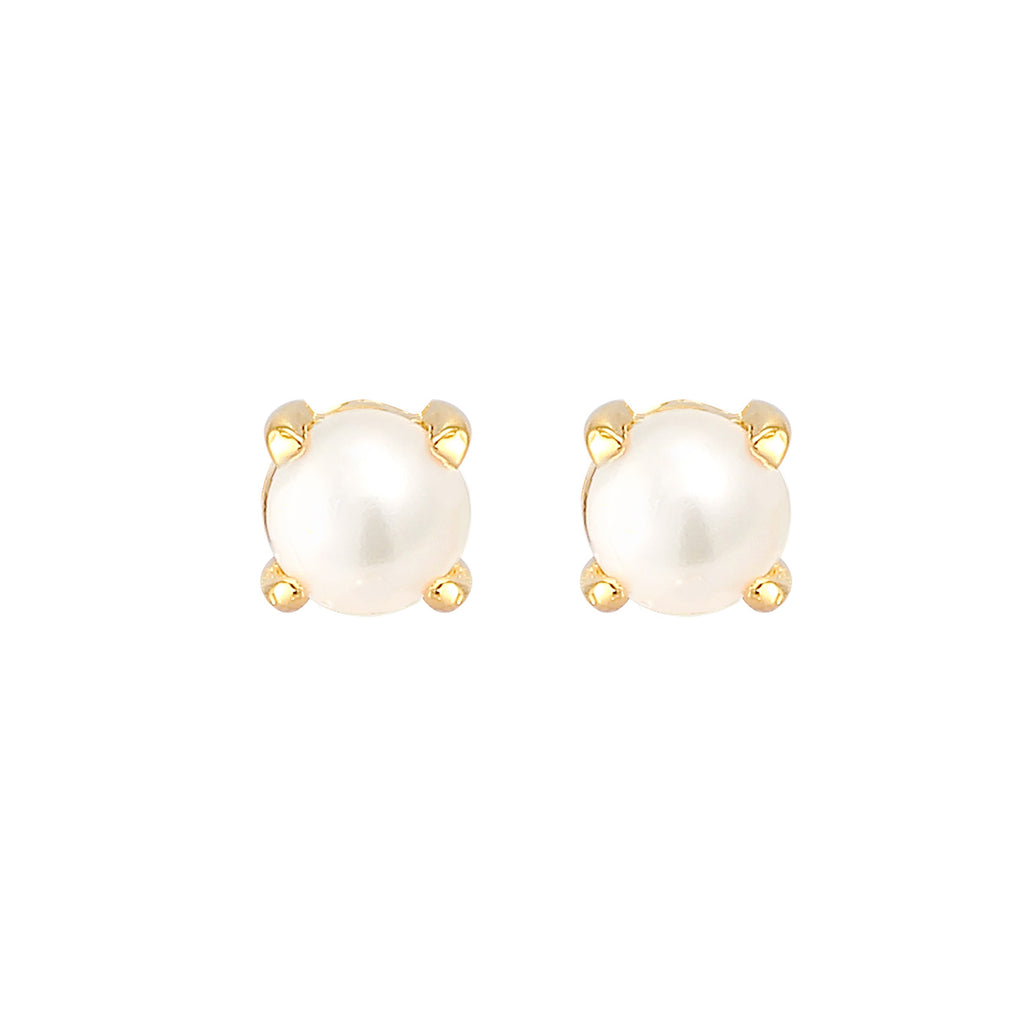 Women Basic Modern with Freshwater Cultured Pearls in 925 Sterling Silver Gold Plated