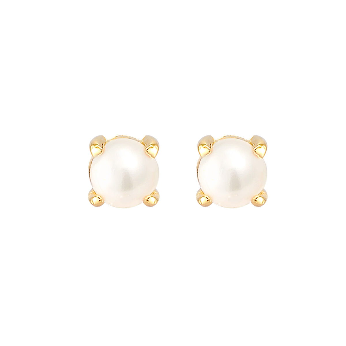 Women Basic Modern with Freshwater Cultured Pearls in 925 Sterling Silver Gold Plated