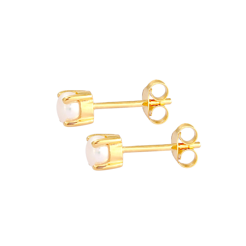 Women Basic Modern with Freshwater Cultured Pearls in 925 Sterling Silver Gold Plated