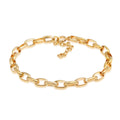 Gold Gelang Perhiasan Perak 925 Wanita Link Chain Gold Plated