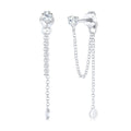 Anting perak 925 dengan stud kristal elegan Elli Jewelry

