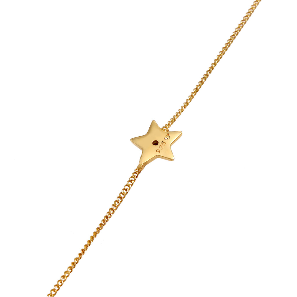 Gold Gelang Perhiasan Perak 925 Wanita Star Filigree Gold Plated