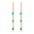 Anting perak 925 dengan turquoise beads elegan Elli Jewelry
