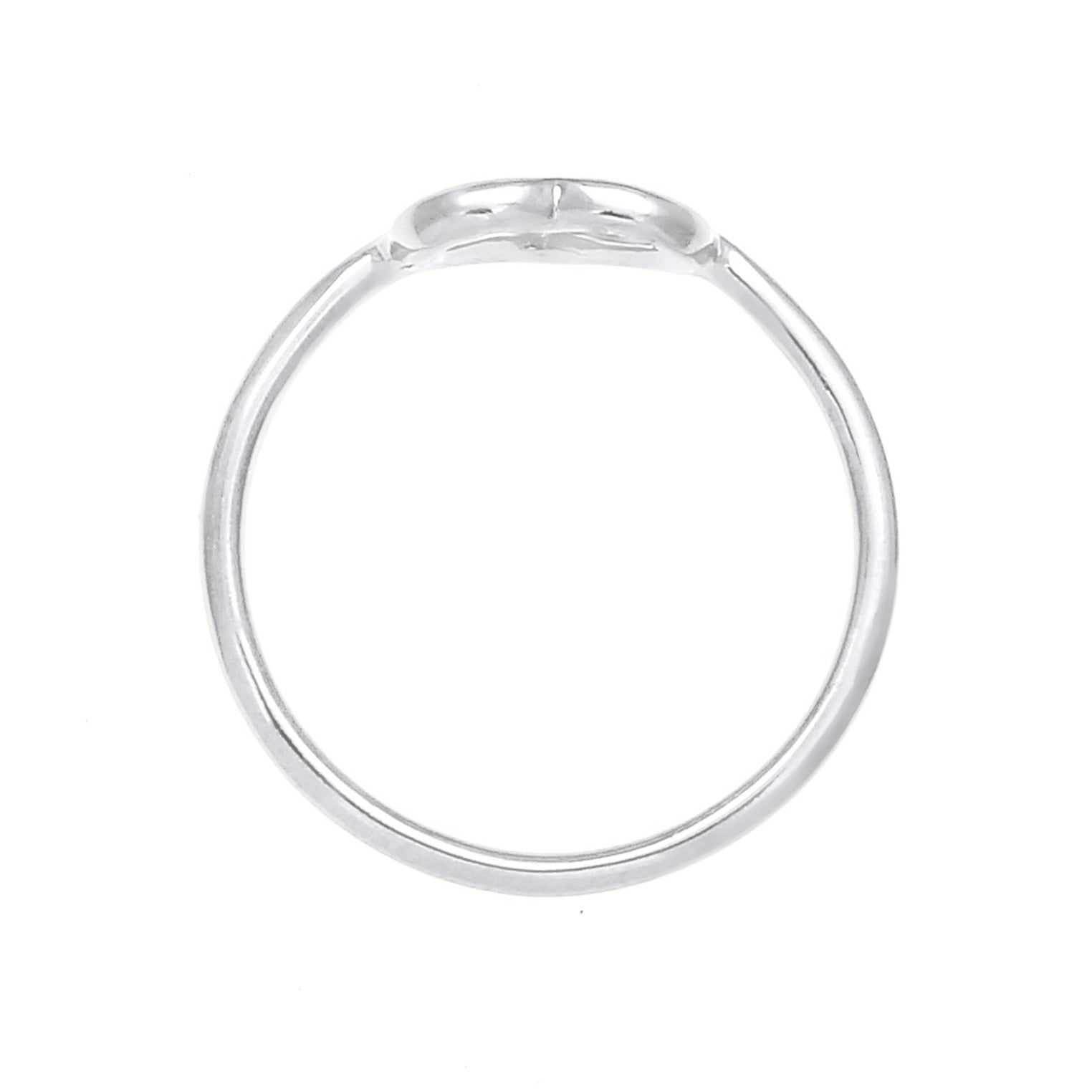Silver Perhiasan Wanita Perak Asli - Silver Cincin Ladies Heart Cut Out