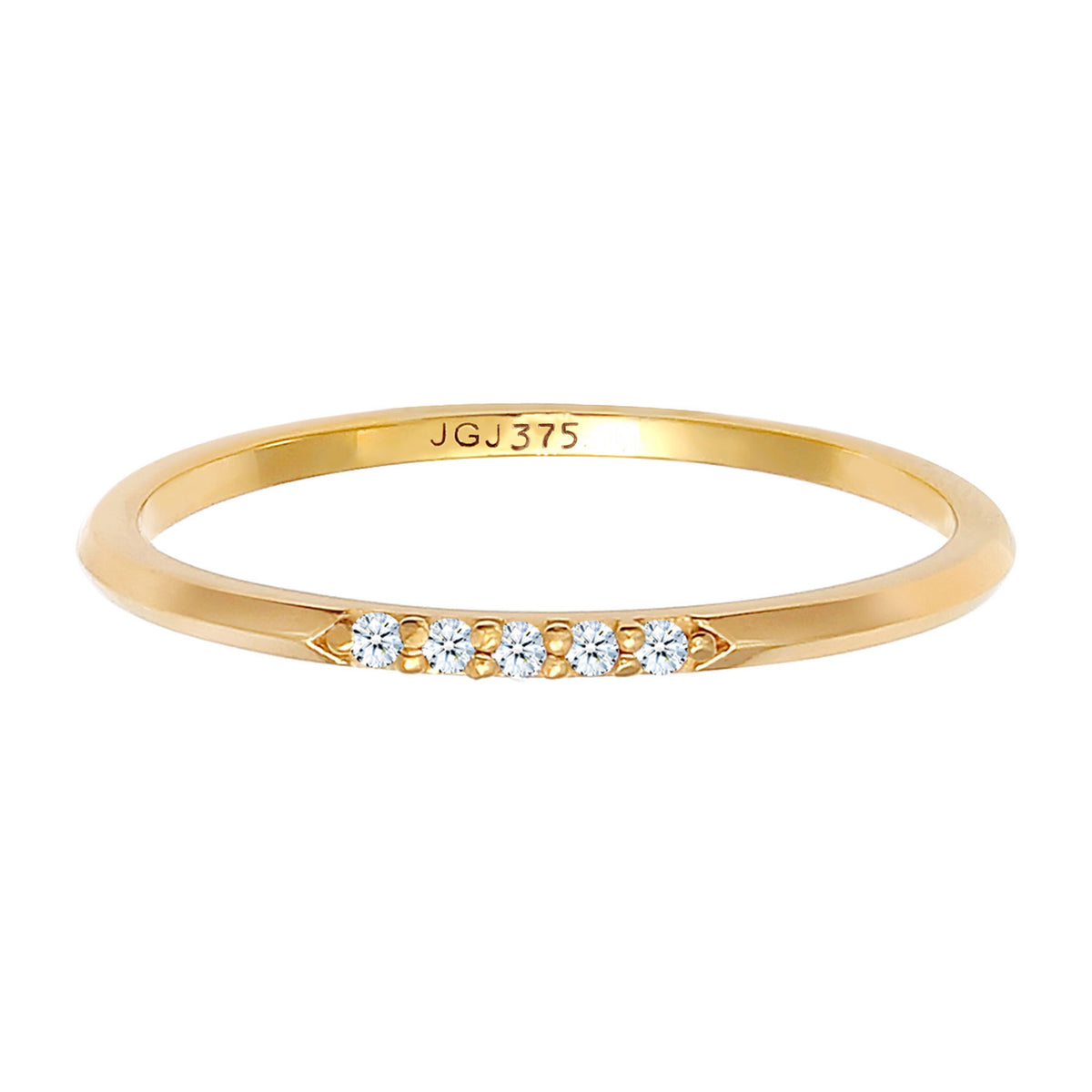 Diamond Ring Set 375 Yellow Gold