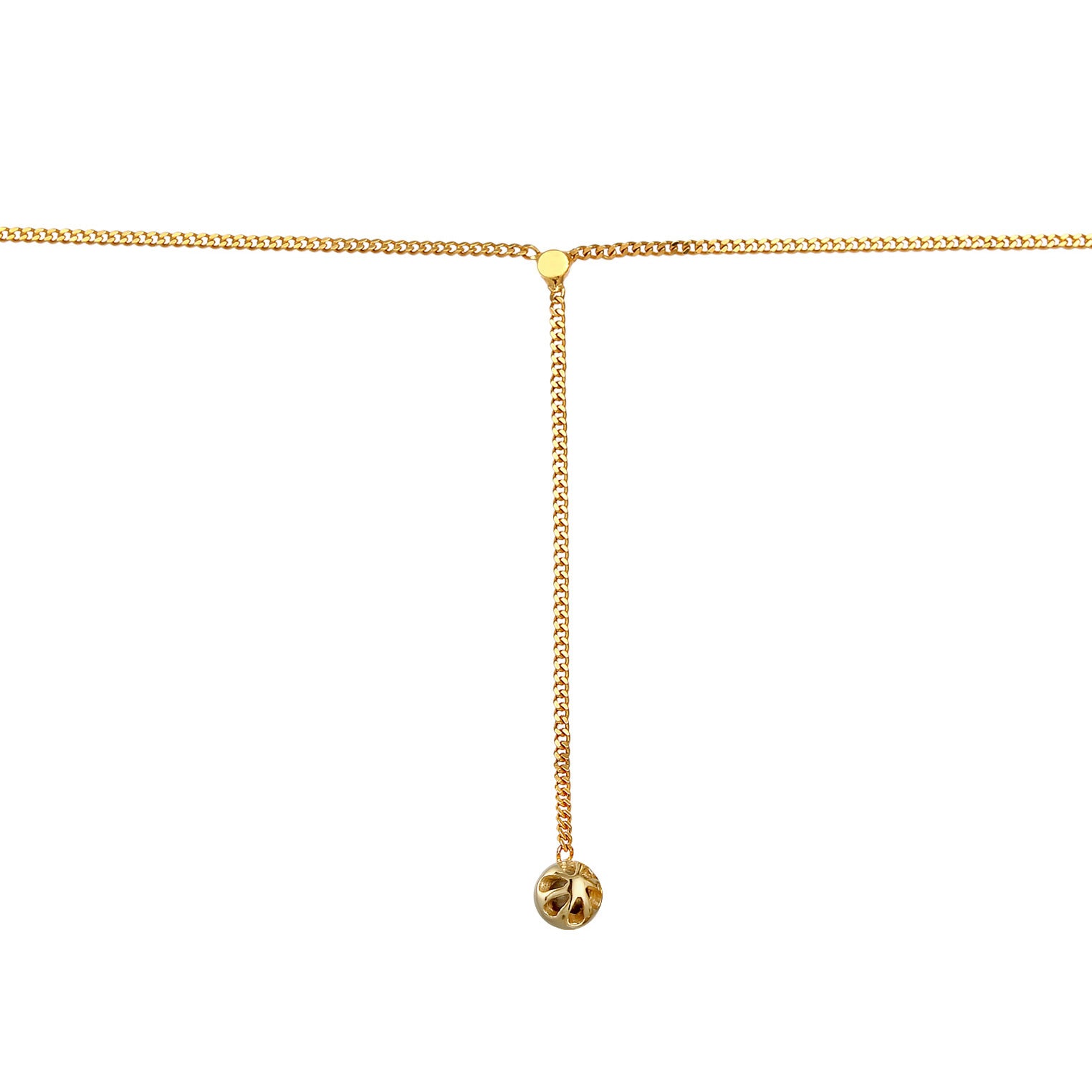 Gold Perhiasan Wanita Perak Asli - Silver Kalung  Choker Y- Solitaire Pink Quartz Lapis Emas