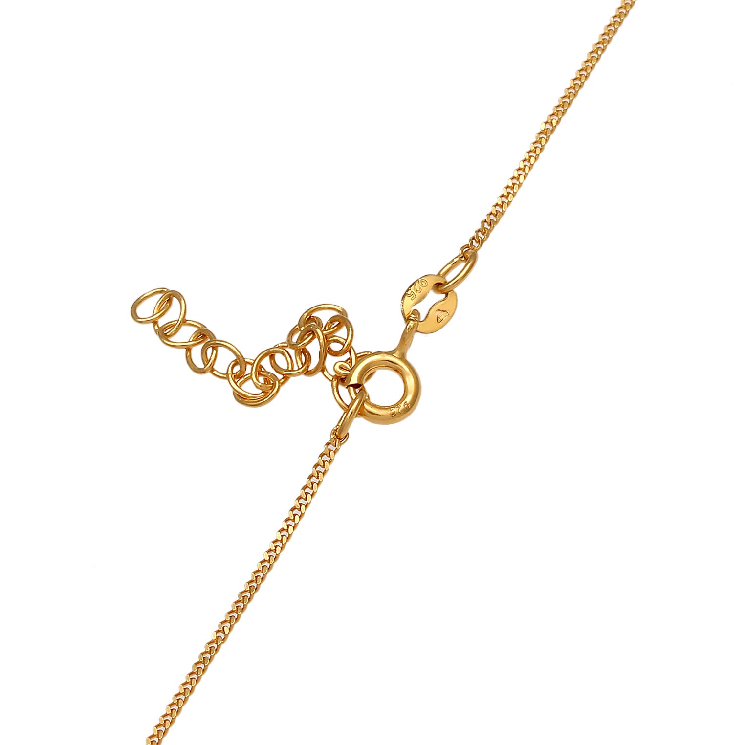 Gold Perhiasan Wanita Perak Asli - Silver Kalung  Choker Y- Solitaire Pink Quartz Lapis Emas