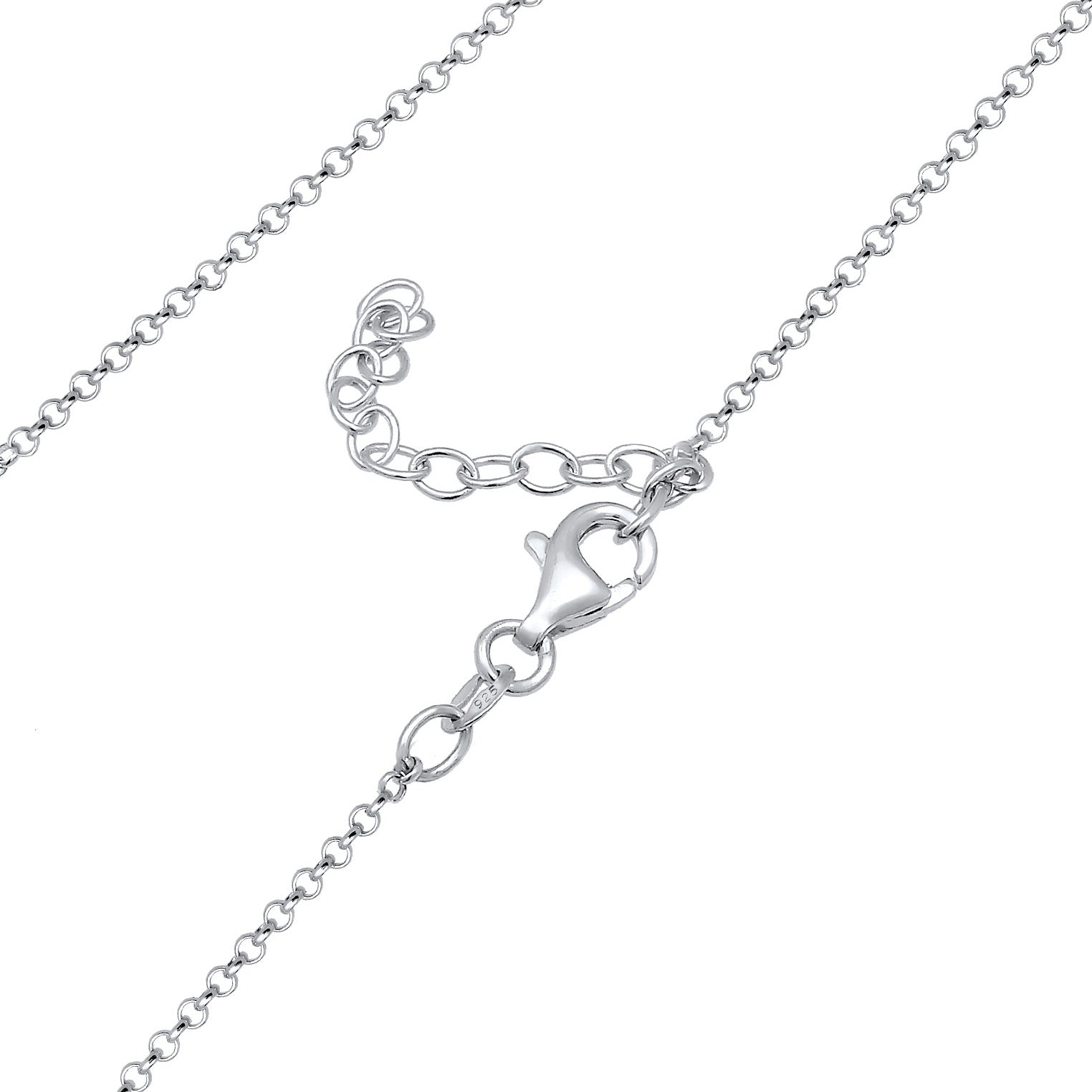 Silver Perhiasan Wanita Perak Asli - Silver Kalung  Y- Heirloom Geo Design Rectangle