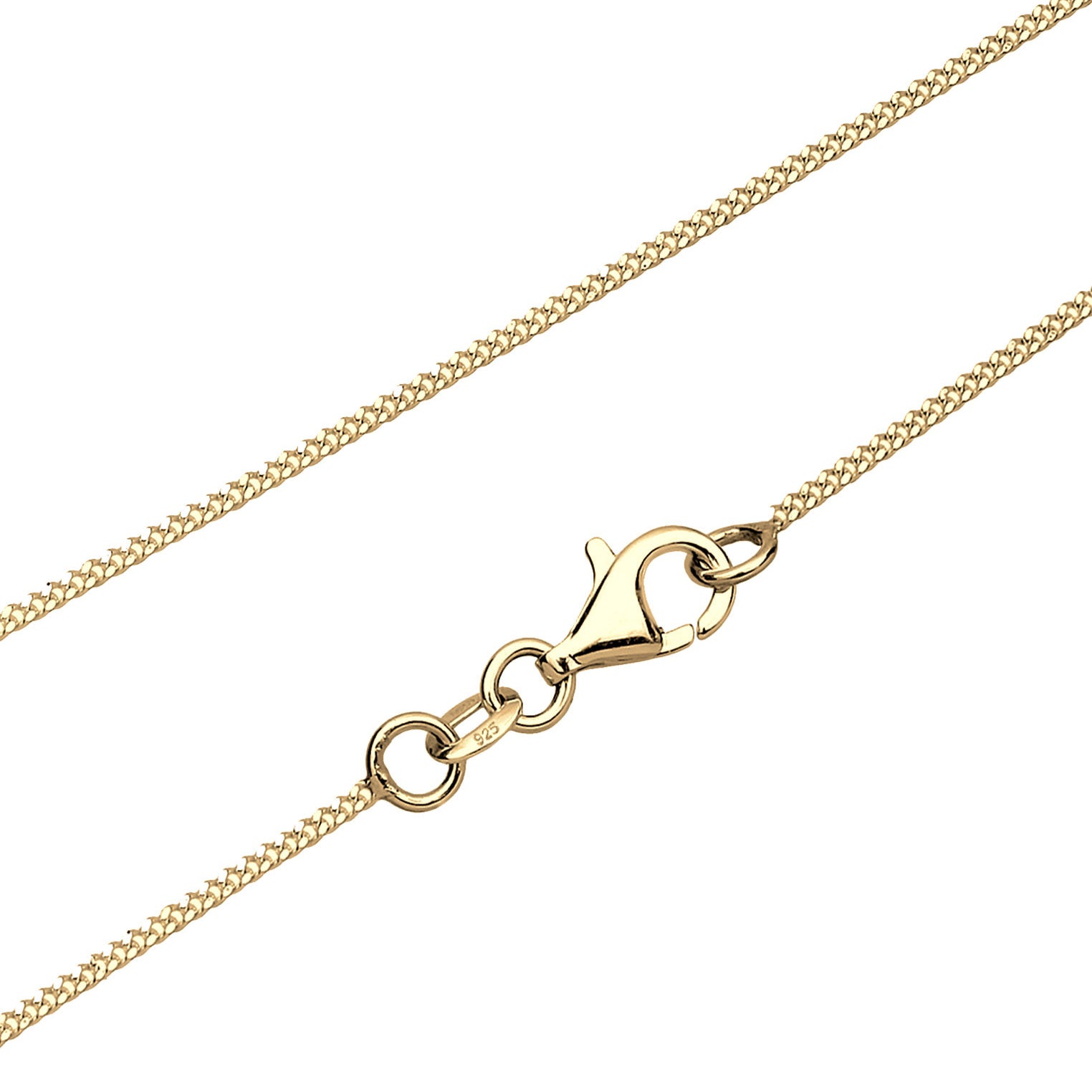 Gold Perhiasan Wanita Perak Asli - Silver Kalung   Heart Sparkling Love Crystals Lapis Emas