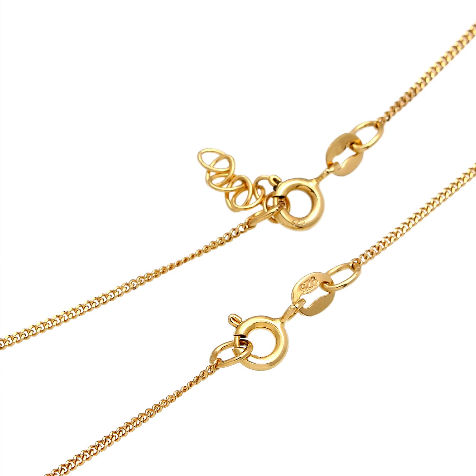 Gold Kalung Perhiasan Perak 925 Wanita Mother Child Set Heart Gold Plated