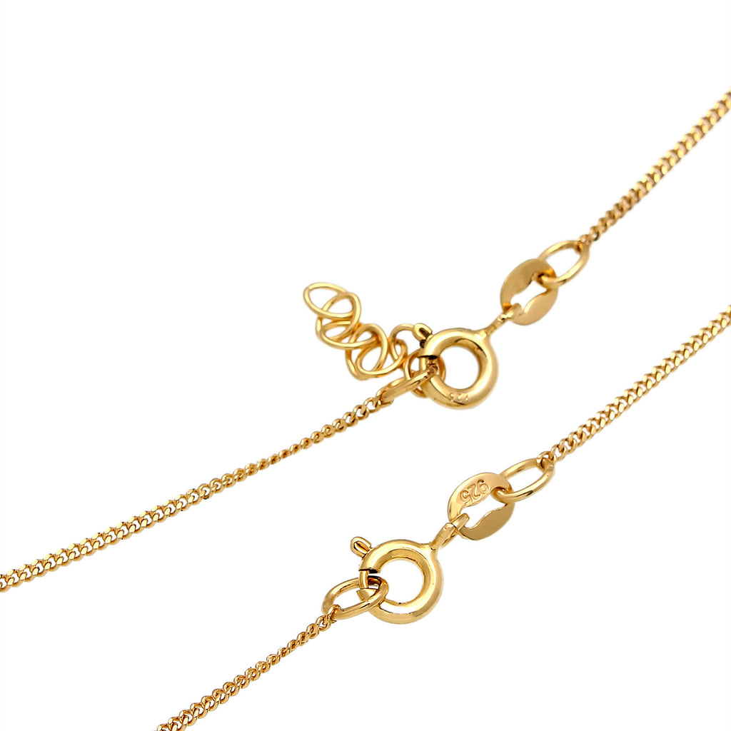 Gold Perhiasan Wanita Perak Asli - Silver Kalung  Mother Child Set Shamrock Lapis Emas