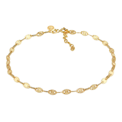 Gold Gelang Kaki Perhiasan Perak 925 Wanita Star Design Gold Plated