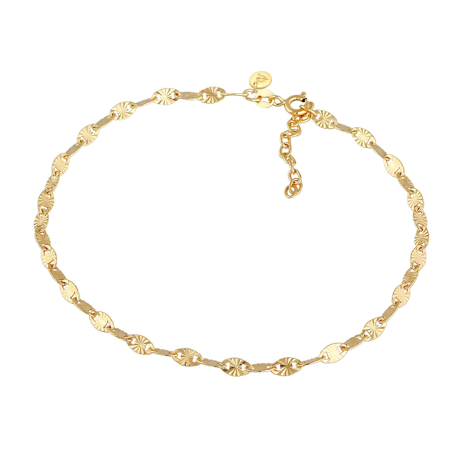 Gold Gelang Kaki Perhiasan Perak 925 Wanita Star Design Gold Plated