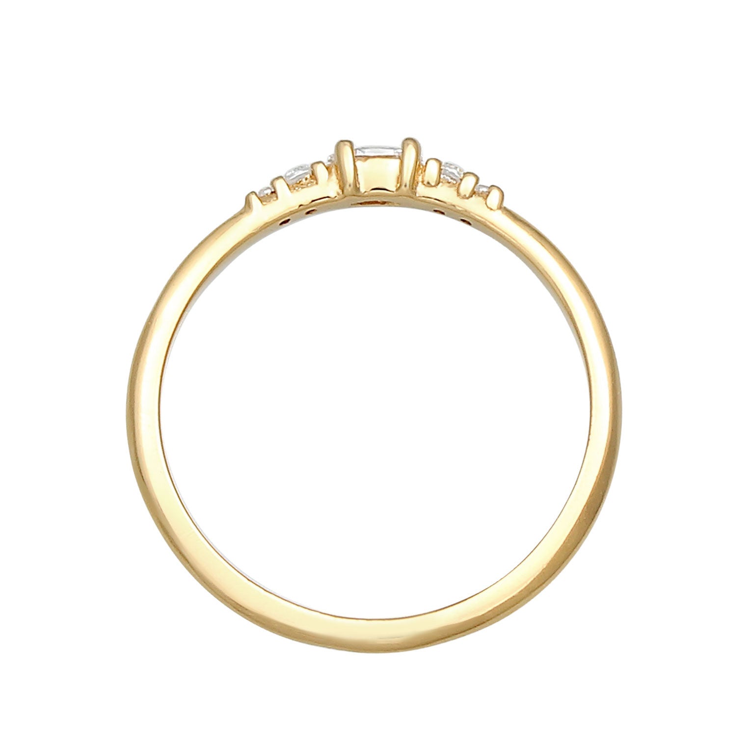 Gold Cincin Perhiasan Perak 925 Wanita Marquise Engagement Zirconia Gold Plated