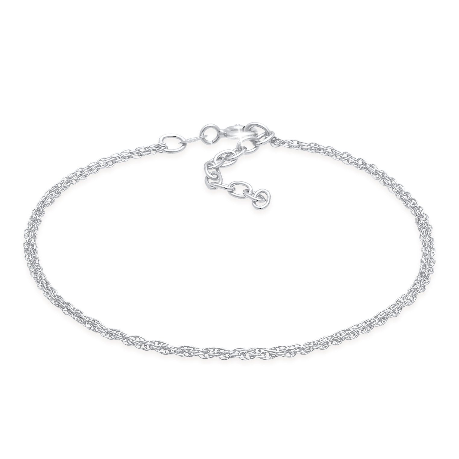 Silver Gelang Perhiasan Perak 925 Wanita Link Fine Twisted