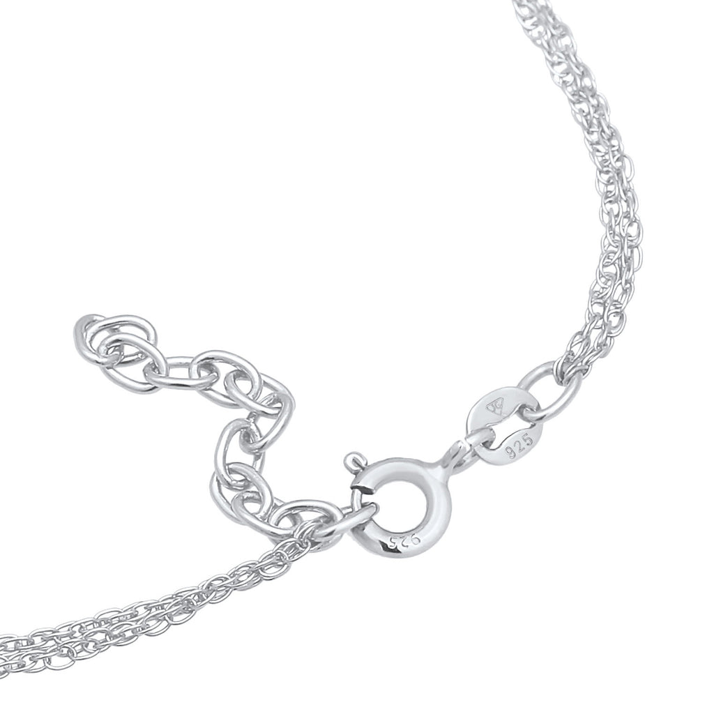 Silver Gelang Perhiasan Perak 925 Wanita Link Fine Twisted