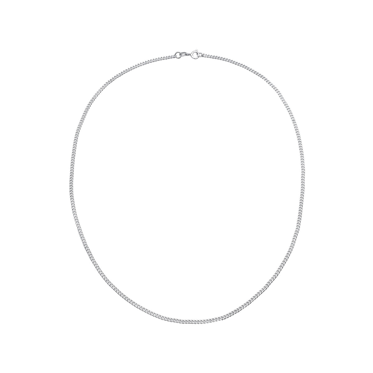 Necklace Curb Chain Basic Filigree Blogger 925 Sterling Silver