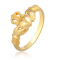 Gold Cincin Perhiasan Perak 925 Wanita Love Friendship Gold Plated