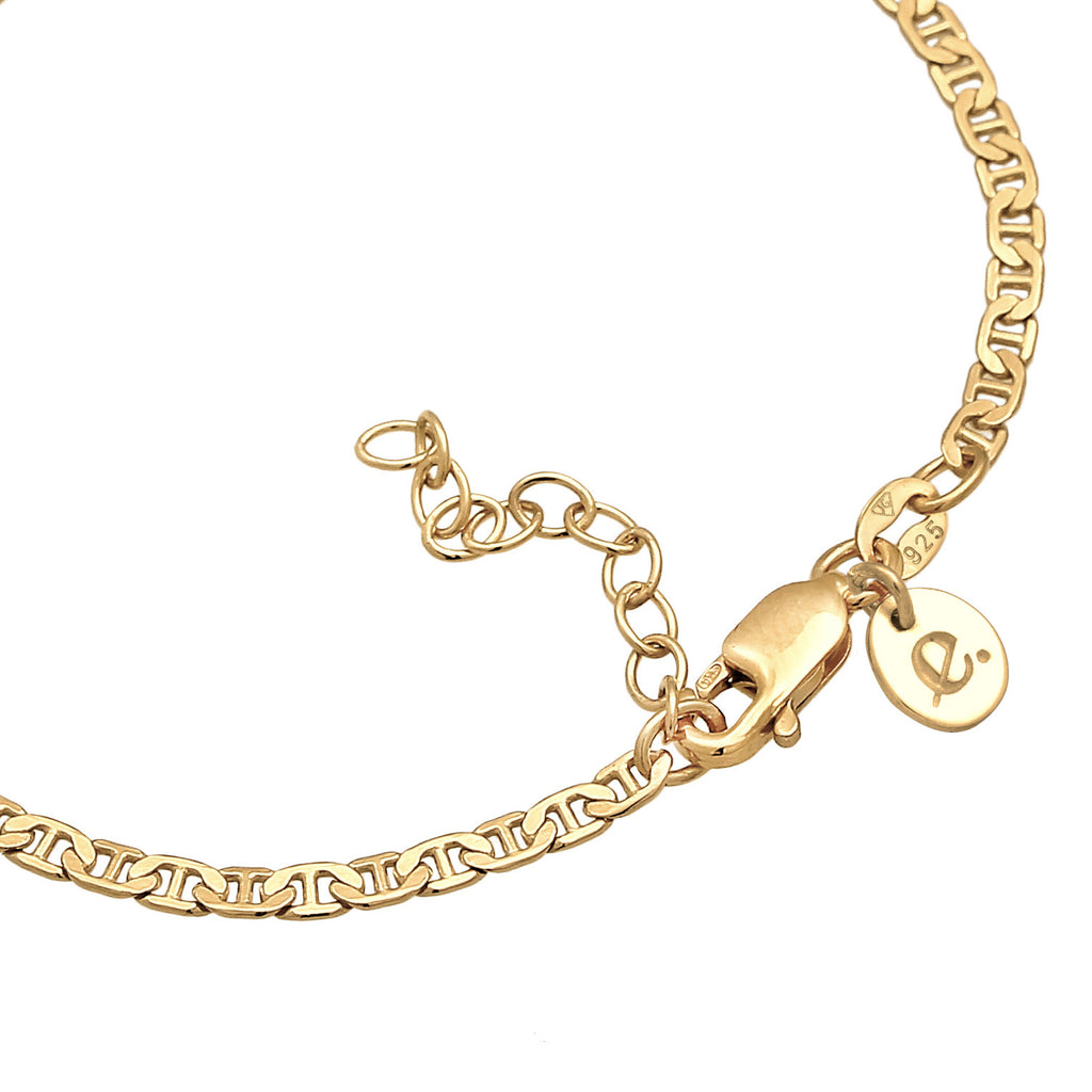 Gold Gelang Perhiasan Perak 925 Wanita Basic Gold Plated