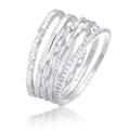 Filigree Ring Set 925 Silver
