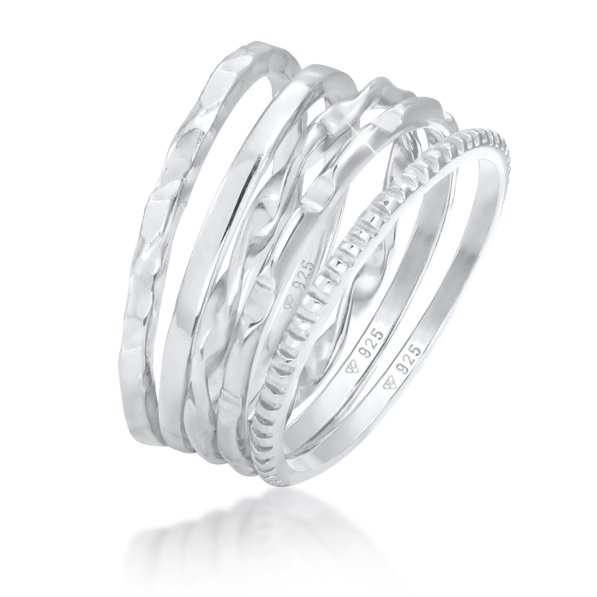 Filigree Ring Set 925 Silver