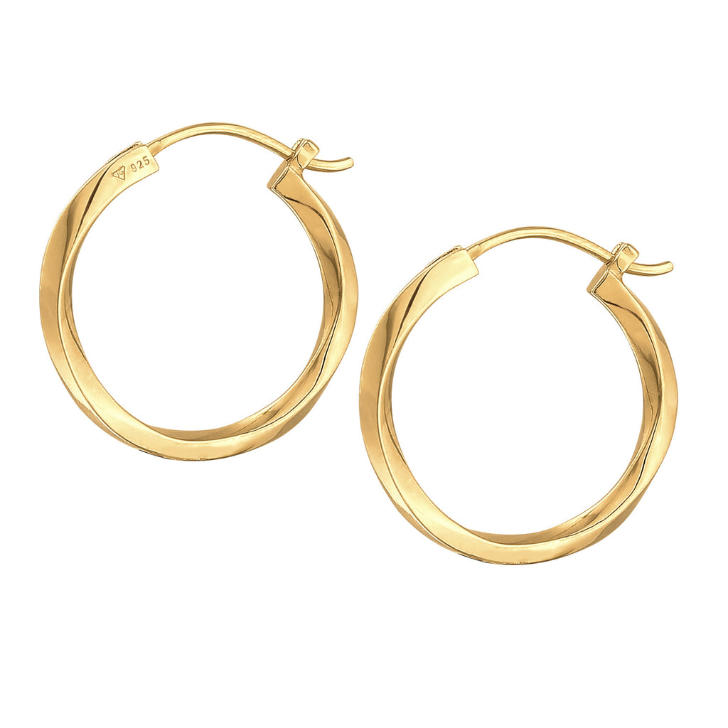 Anting perak 925 dengan creole elegan Elli Jewelry