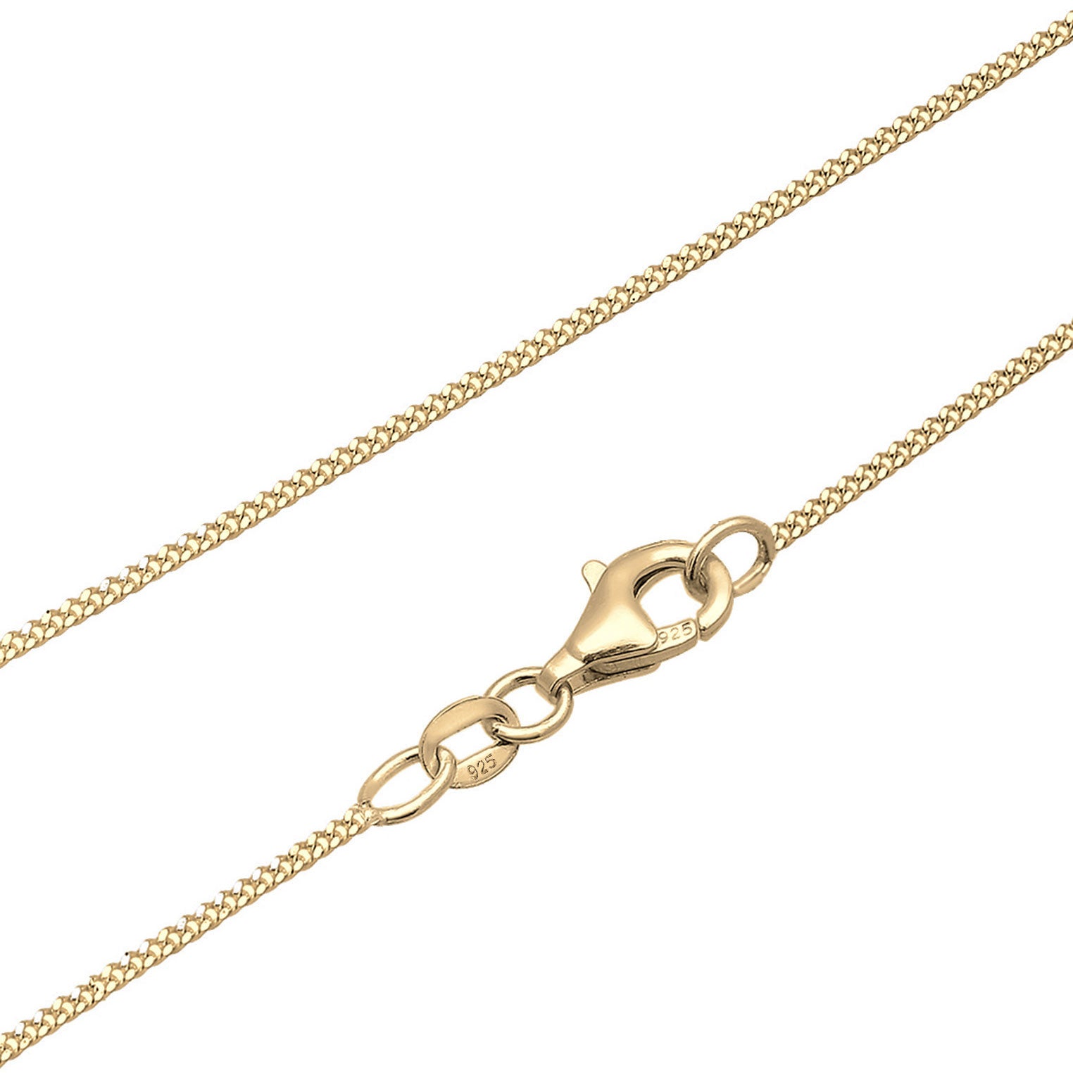 Gold Perhiasan Wanita Perak Asli - Silver Kalung Heart Gold-Plated