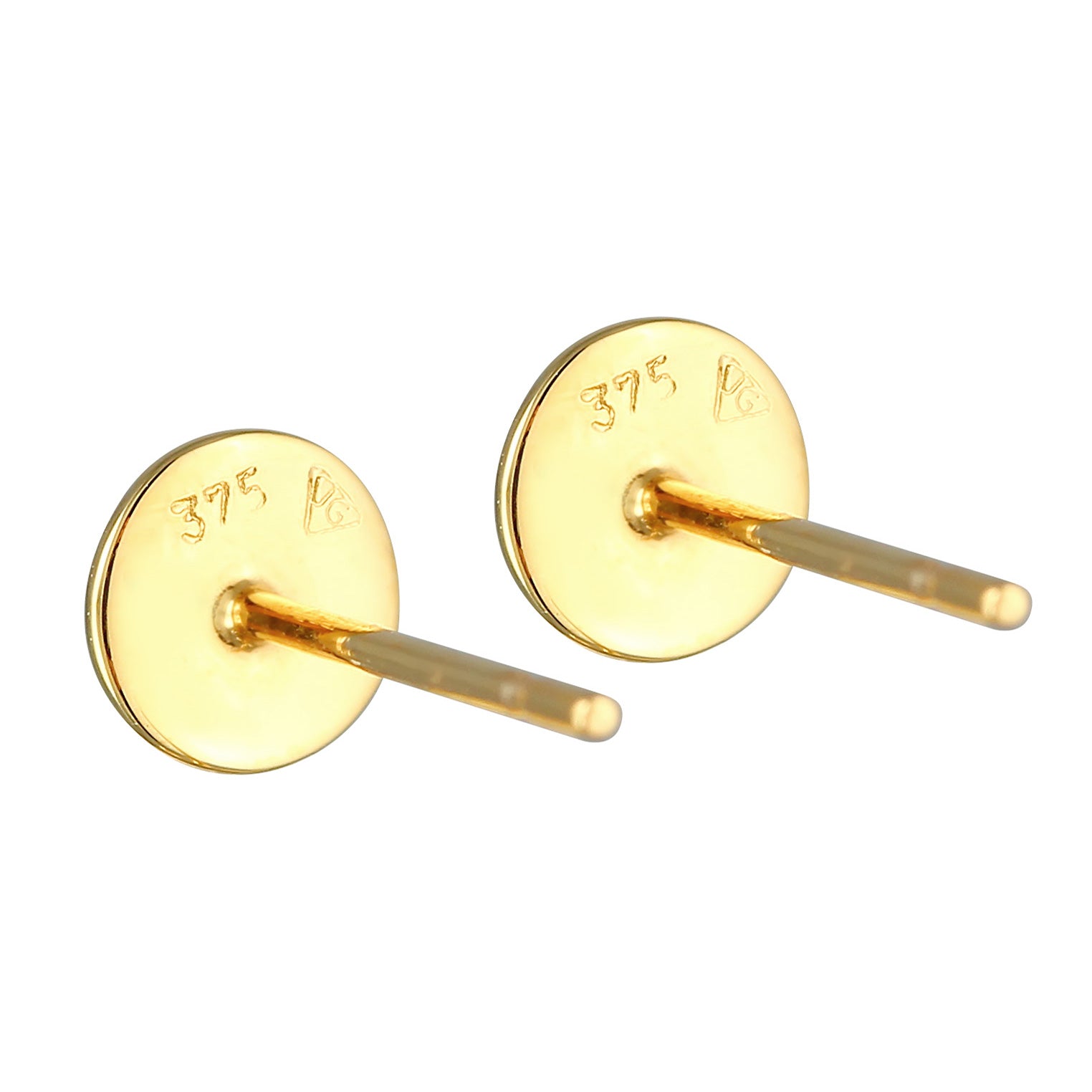 Gold Perhiasan Wanita Emas Asli 375 (9K) Anting Hammered Circle Round