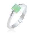 Cincin perak 925 dengan jade gemstone elegan Elli Jewelry