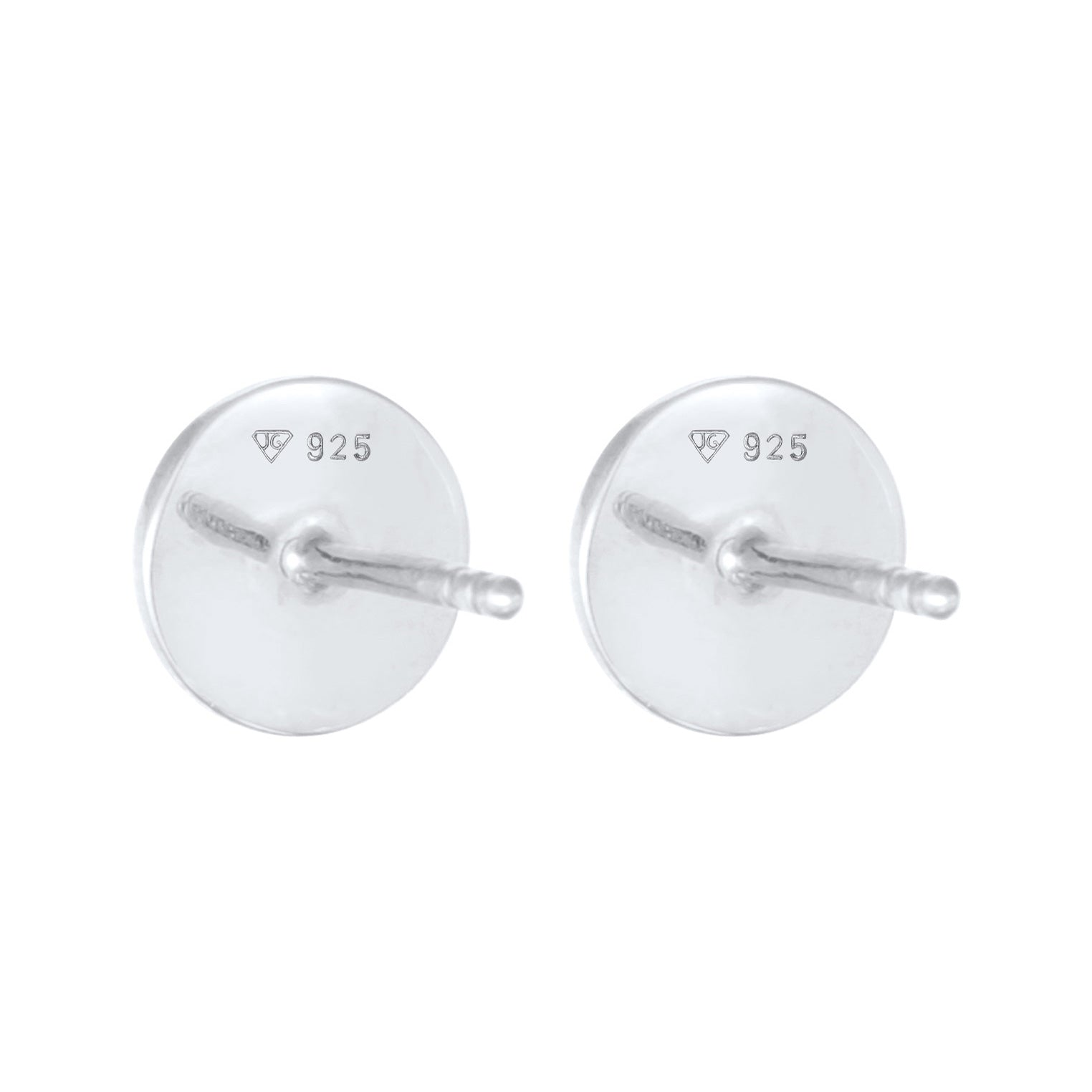 Silver Perhiasan Wanita Perak Asli - Silver Anting Stud Round Shine Basic