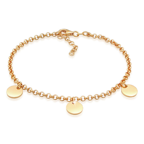 Gold Gelang Perhiasan Perak 925 Wanita Geo Gold Plated