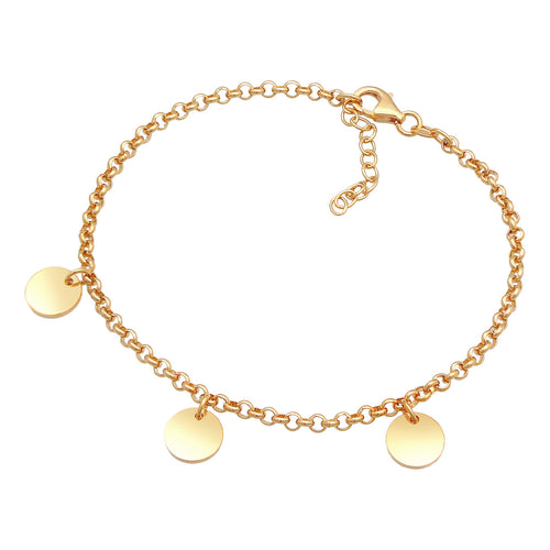 Gold Gelang Perhiasan Perak 925 Wanita Geo Gold Plated