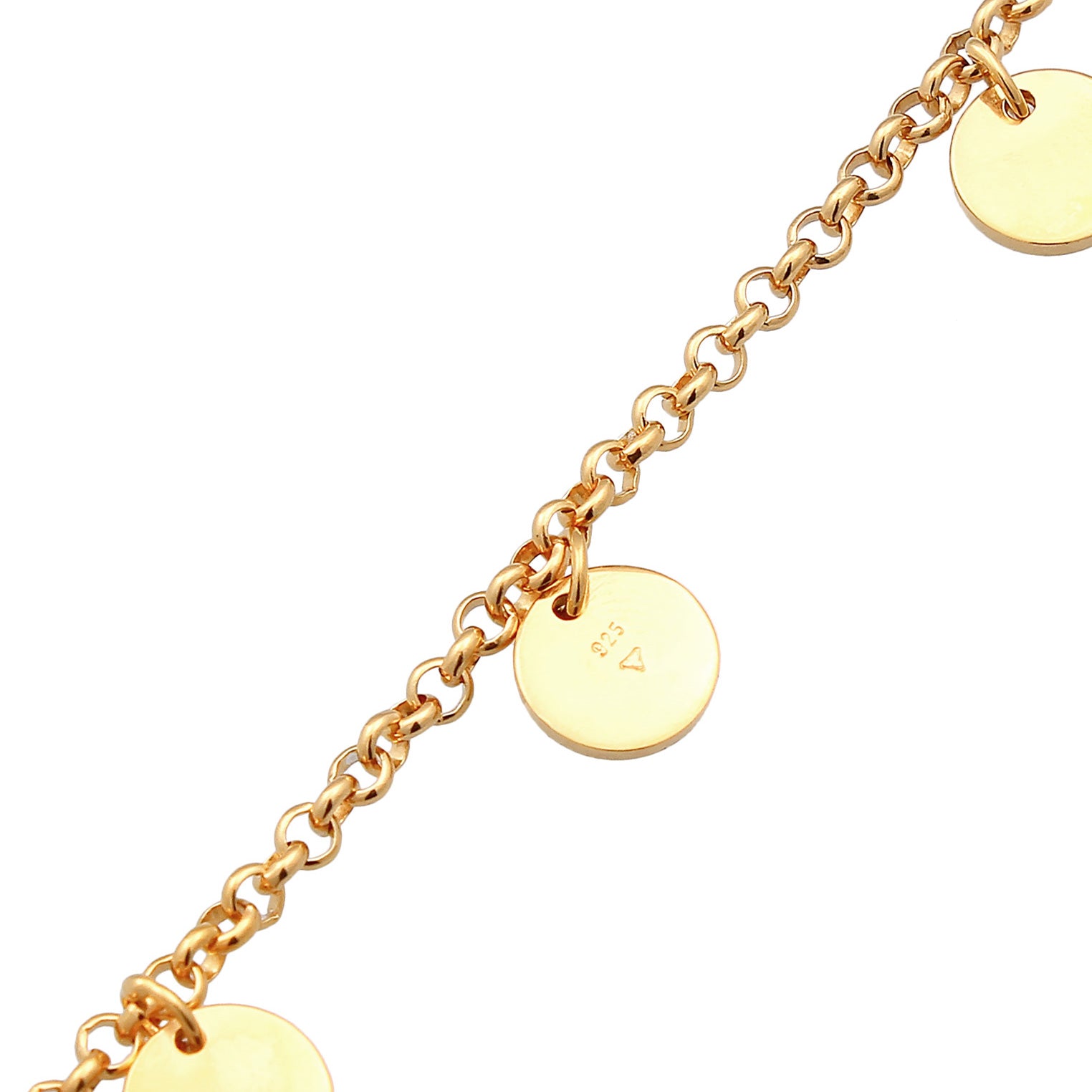 Gold Gelang Perhiasan Perak 925 Wanita Geo Gold Plated