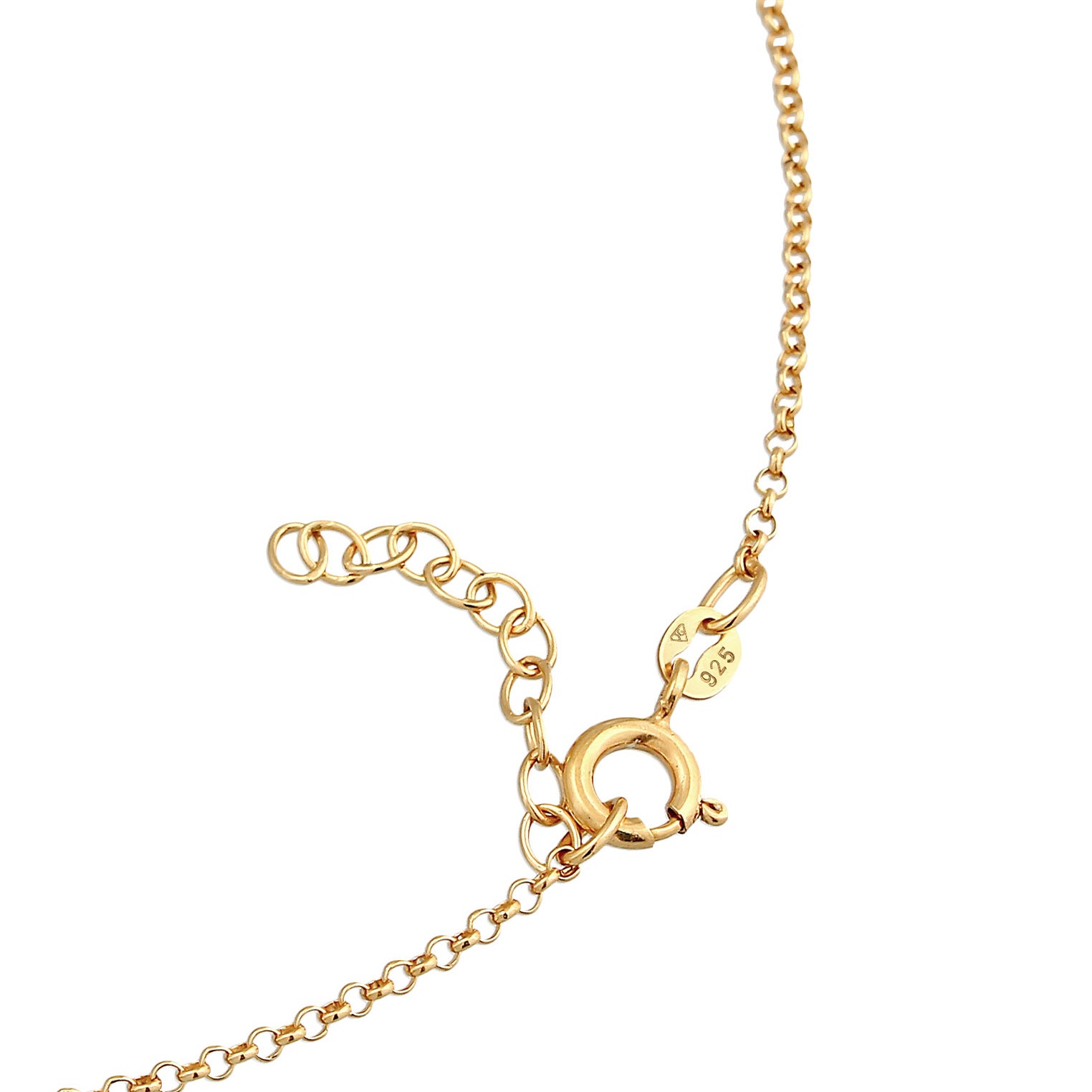 Gold Perhiasan Wanita Perak Asli - Silver Gelang Kaki Plate Boho Style Gold Plated