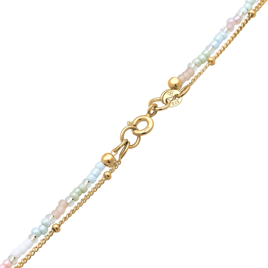 Gold Perhiasan Wanita Perak Asli - Silver Kalung   Beads Baroque Layer Freshwater Cultured Pearl Lapis Emas
