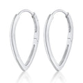Anting perak 925 dengan design drop creole elegan Elli Jewelry