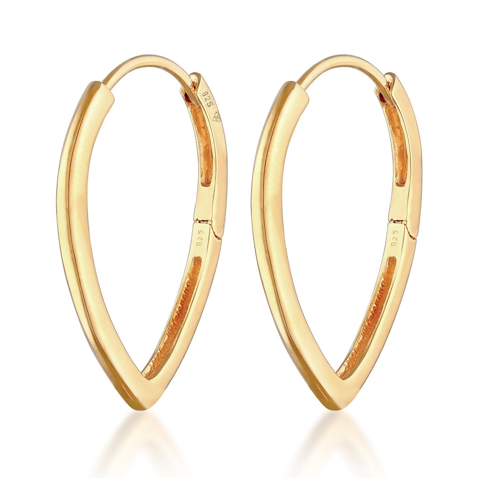 Gold Perhiasan Wanita Perak Asli - Silver Anting Drop Design Basic Gold Plated
