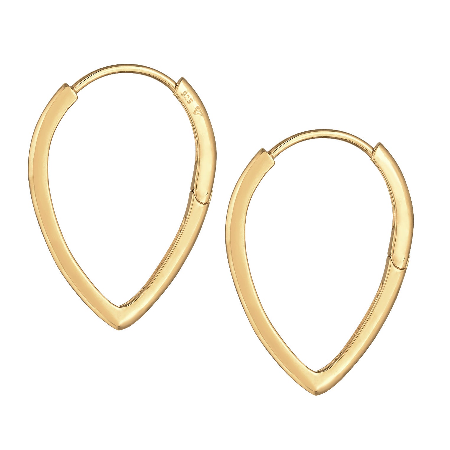 Gold Perhiasan Wanita Perak Asli - Silver Anting Drop Design Basic Gold Plated
