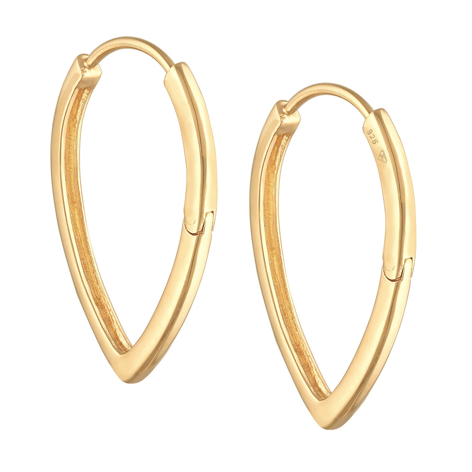 Gold Perhiasan Wanita Perak Asli - Silver Anting Drop Design Basic Gold Plated