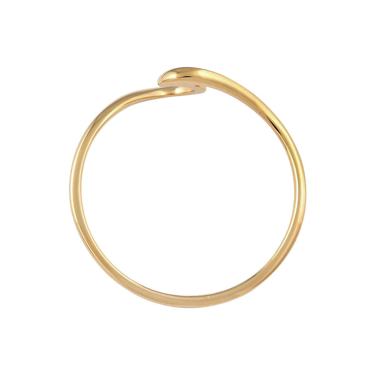 Wave Band Ring 585 Yellow Gold