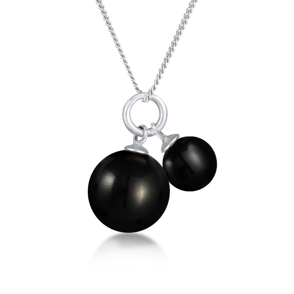 Ladies Pearl Pendant Duo Classic in 925 Sterling Silver