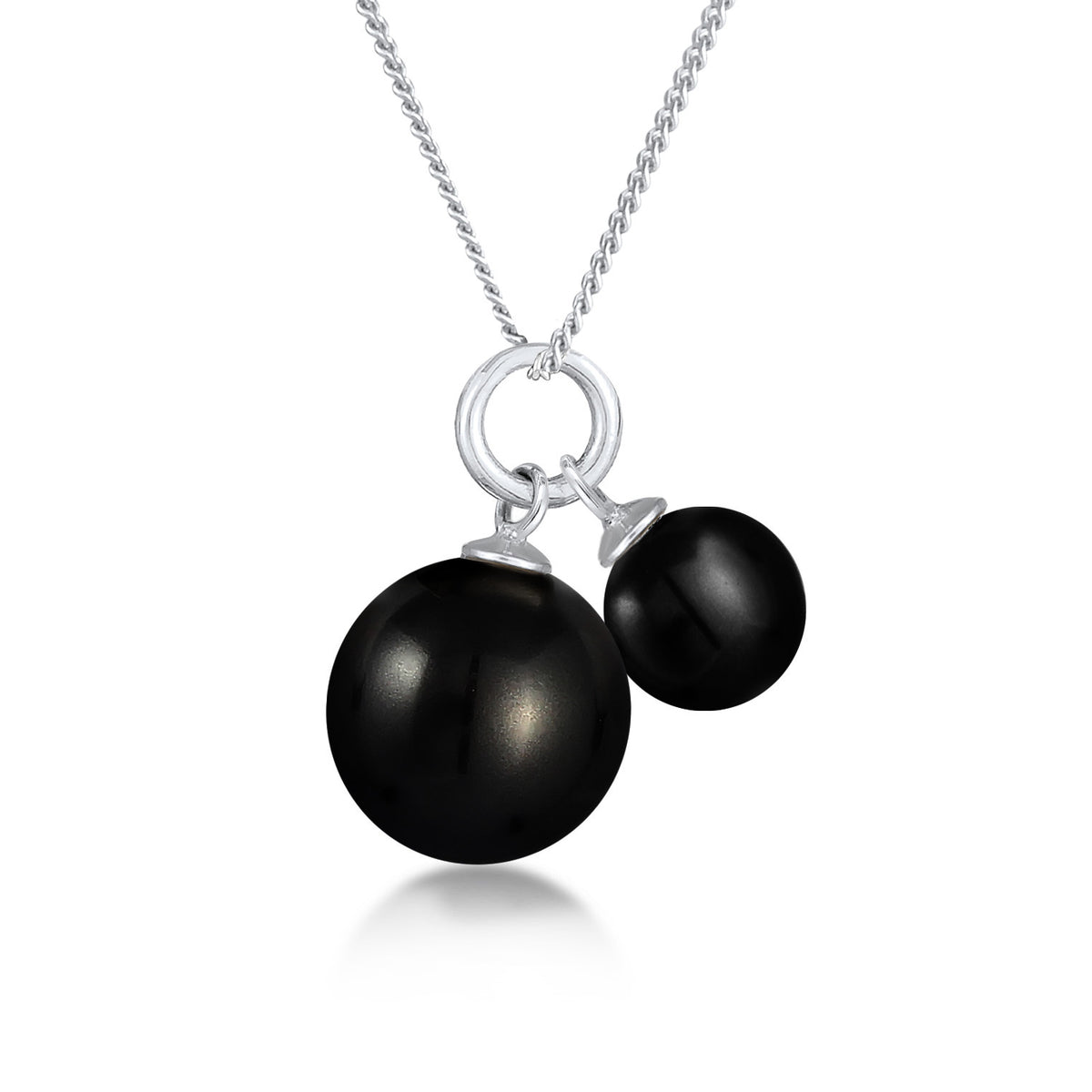Ladies Pearl Pendant Duo Classic in 925 Sterling Silver