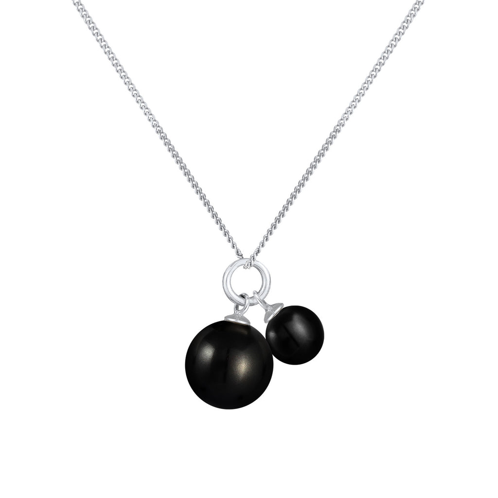 Ladies Pearl Pendant Duo Classic in 925 Sterling Silver